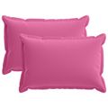 vidaXL Poťah na podložku 2 ks HOUTEN Ružová 50 x 80 cm Polyester
