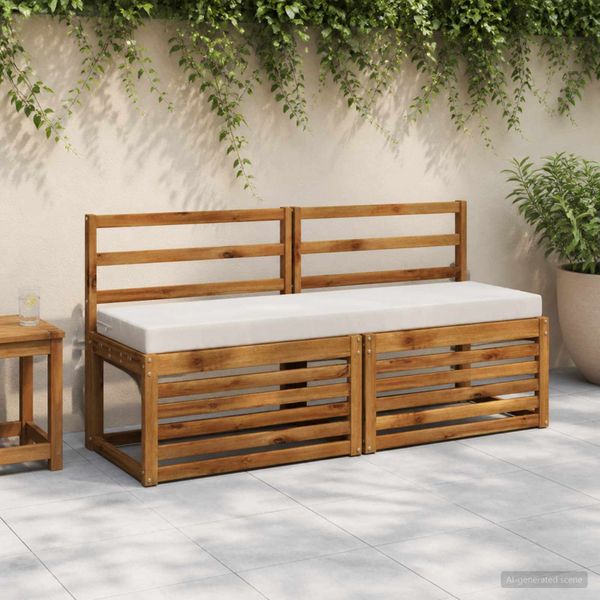 vidaXL Vankúš na lavičku SOEST 100% polyester Biela 140 x 40 x 8 cm