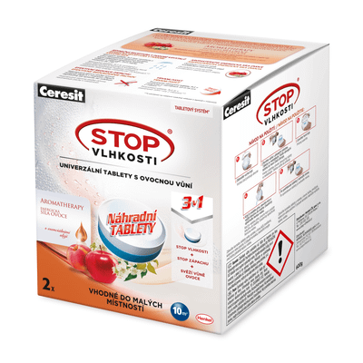 2111240 Ceresit STOP VLHKOSTI PEARL náhradné tablety 2v1, energ. ovocie 2x300g