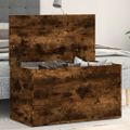vidaXL Úložná truhlica tmavý dub 84x42x46 cm spracované drevo