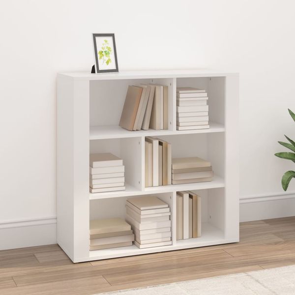 vidaXL Komoda biela 80x30x80 cm spracované drevo