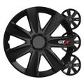 Poklice GTX 14” čierny karbon sada 4ks COLOR BOX