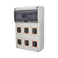 Skriňa 3962 AcquaCOMBI IP65, 6 otvorov, 16 modulov, 500x330x155mm
