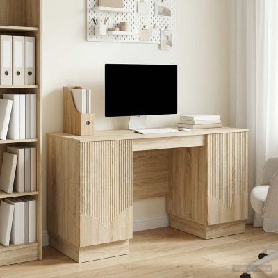 vidaXL Stôl Dub sonoma 142,5 x 50 x 75 cm Kompozitné drevo