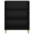 vidaXL Servírovacia skriňa Čierny dub 69,5 x 32,5 x 90 cm