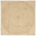 vidaXL Koberec do oblasti Biela 160 x 160 cm Juta
