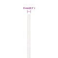 vidaXL Lodné lano biele 8 mm 25 m polypropylén