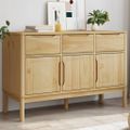vidaXL Komoda FLORO vosková hnedá 114x43x74 cm borovicový masív