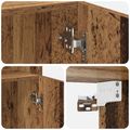 vidaXL Úložný kabinet so policami Staré drevo 70 x 42,5 x 225 cm