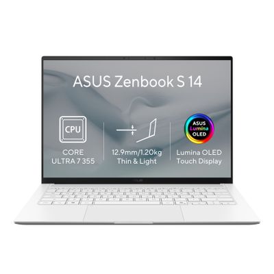 ASUS Zenbook S14 OLED/UX5406AA-OLED465XZ/U7-355/14''/2880x1800/T/32GB/1TB/Intel int/W11P/White/2R