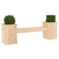 vidaXL Kvetináčová lavica 184,5x39,5x56,5 cm masívna borovica