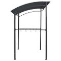 vidaXL Grilovací altánok 215x150x220 cm antracitový oceľový