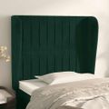 vidaXL Čelo postele so záhybmi tmavosivé 83x23x118/128 cm zamat