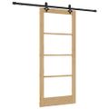 vidaXL Posuvné dvere ORKDAL 86 x 198,5 cm Prírodná a čierna