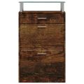 vidaXL Botník dymový dub 63x24x104 cm spracované drevo