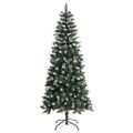 vidaXL Umelý vianočný stromček Zelená 150 cm PVC, plast a oceľ