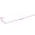 vidaXL Stolová doska tmavohnedá 200x60x(2-4)cm ošetrený masív hrany