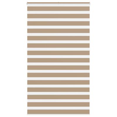 vidaXL Zebrová roleta pieskovo hnedá 120x230 cm šírka látky 115,9 cm polyester