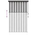 vidaXL Roleta Antracitová a biela 80 x 250 cm Textil a hliník