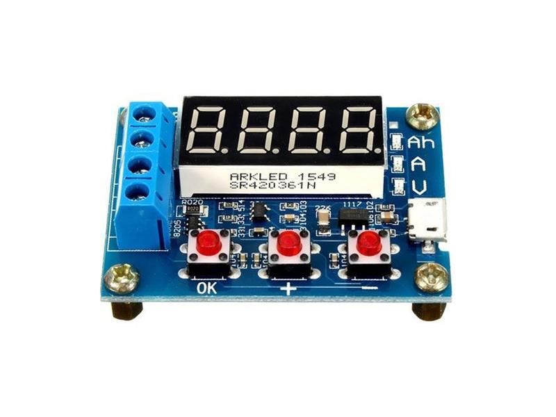 Merací nástroj článkov a batérií HW-586 - meranie kapacity do 9999 Ah