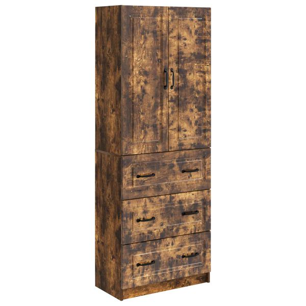 vidaXL Sada skríň 2 pcs Dymový dub 66 x 34,5 x 87 cm Kompozitné drevo