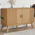 vidaXL Komoda OLDEN, hnedá 114x43x73,5 cm, borovicový masív