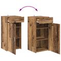 vidaXL Servírovacia skriňa Staré drevo 45 x 42,5 x 93 cm