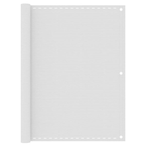 vidaXL Balkónová markíza biela 120x500 cm HDPE