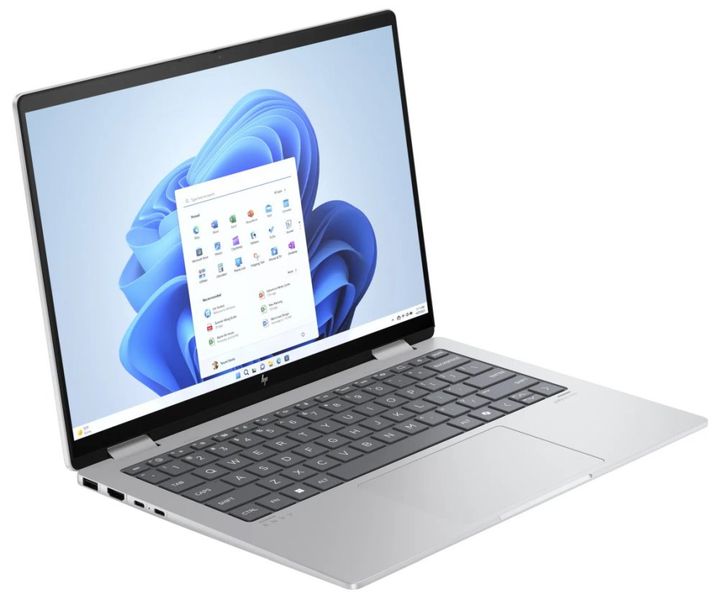 HP Envy x360/14-fa0002nc/R5-8640HS/14"/2880x1800/T/16GB/1TB SSD/AMD int/W11H/Silver/2R Notebook, Ryzen 5 8640HS, 16GB DDR5, 1TB SSD, AMD Radeon 760M, 14" 2,8K OLED dotykový 120Hz, W11H, stříbrný