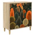 vidaXL Servírovacia skriňa ZAANDAM Sonoma 69 x 33 x 75 cm