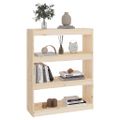vidaXL Knižnica/deliaca stena 80x30x103,5 cm masívna borovica