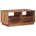 vidaXL Ručne vyrobený konferenčný stôl Teak hnedá 85 x 45,5 x 40 cm