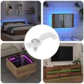 vidaXL LED páskové svorky Dĺžka 23,8 mm 12 ks Priehľadná
