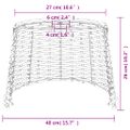vidaXL Tienidlo na stropnú lampu biele Ø40x26 cm prútené