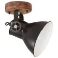 vidaXL Industriálne nástenné/stropné lampy 2 ks, čierne 20x25 cm E27