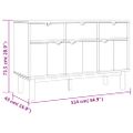 vidaXL Komoda OTTA 114x43x73,5 cm, borovicový masív