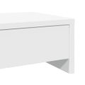 vidaXL Stojan na monitor a zásuvky biely 50x27x15 cm kompozitné drevo