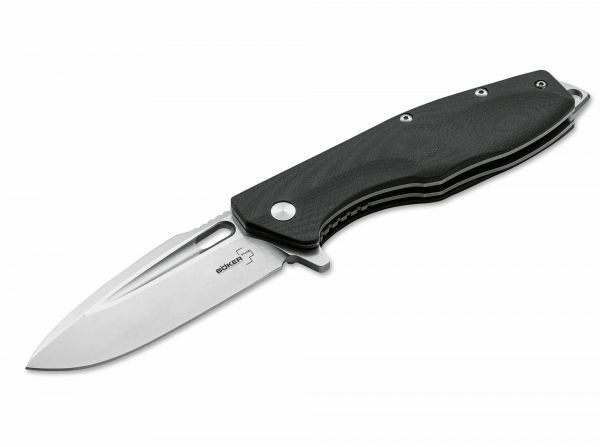 Böker Plus 01BO771 Caracal Folder vreckový nôž 8,7 cm, čierna, G10