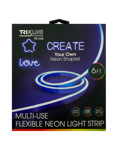 TR-32N Flexibilný NEONOVÝ LED pásik - modrý 1,8m na USB Trixline