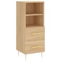 vidaXL Komoda dub sonoma 34,5x34x90 cm spracované drevo