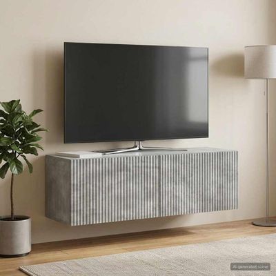vidaXL Nástenná TV skrinka 98 x 31 x 30 cm Betónovo sivá
