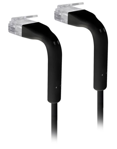 Ubiquiti U-Cable-PATCH-RJ45-BK, Ethernet Patch Kábel, 0,1m (0,22m s konektormi), Cat6, čierny