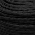 vidaXL Lodné lano čierne 8 mm 50 m polypropylén