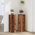 vidaXL Stojany na rastliny 2 ks staré drevo 25x25x80 cm kompoz. drevo