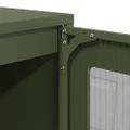 vidaXL Komoda olivovozelená 100,5x39x107 cm oceľ valcovaná za studena