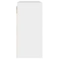 vidaXL Knižnica biela 60x27,5x59,5 cm drevotrieska