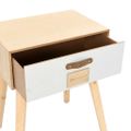 vidaXL Nočný stolík so zásuvkou 44x30x58,5 cm masívne borovicové drevo