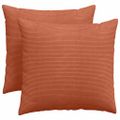 vidaXL Vankúše na pohovku 2 pcs Červenooranžová 50 x 50 cm