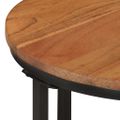 vidaXL Konferenčný stolík 35x35x30 cm akáciový masív a železo