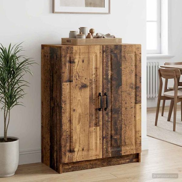 vidaXL Servírovacia skriňa Staré drevo 66 x 34,5 x 87 cm